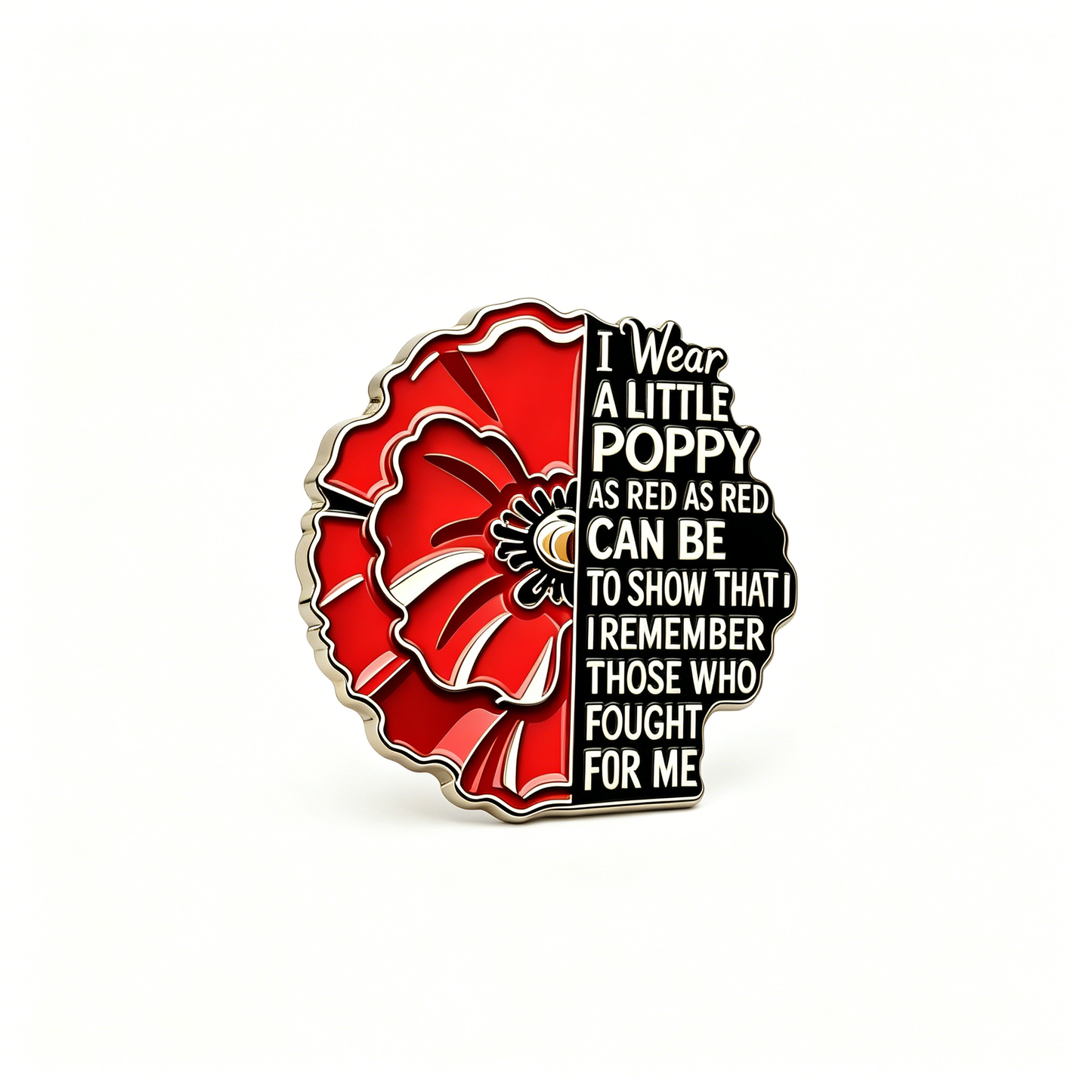 Anzac Day Poppy Tribute Pin