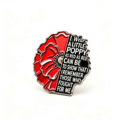 Anzac Day Poppy Tribute Pin