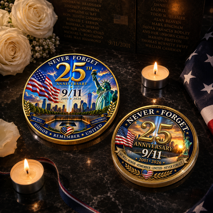 The "Honor. Remember. United." 25th Anniversary 9/11 Tribute Coin