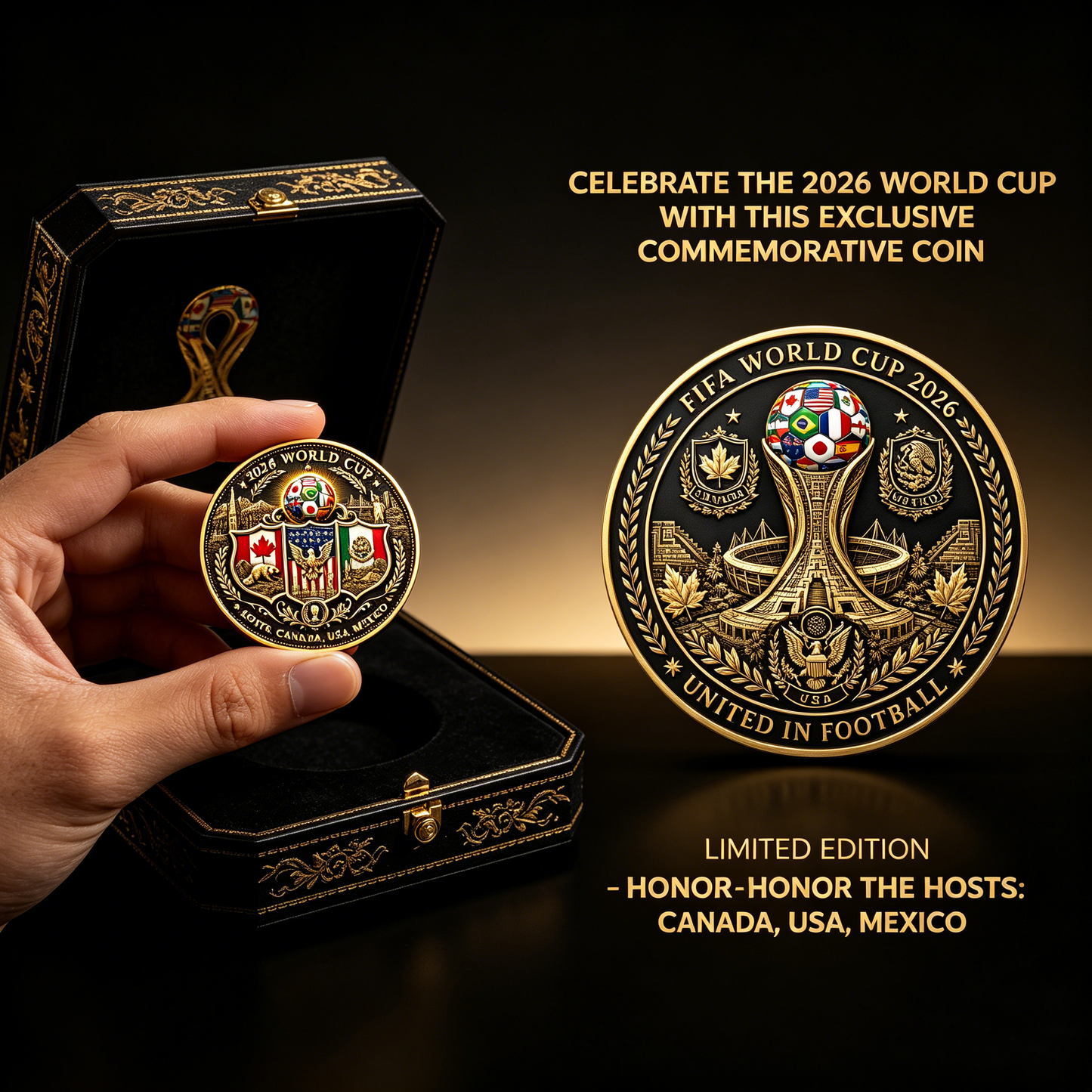 2026 World Cup Tri-Nation Hosts COIN