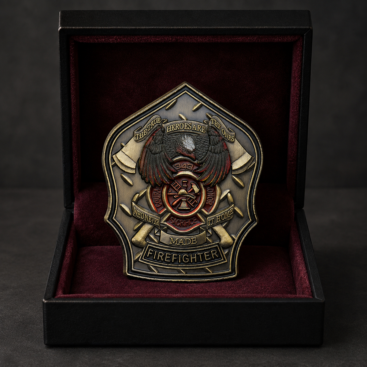 911 Firefighter Challenge Coin: FDNY Fallen Heroes Commemorative