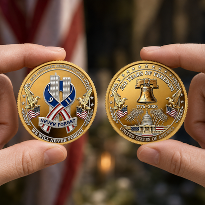 250 Years America 911 Remembrance 25th Anniversary Coin