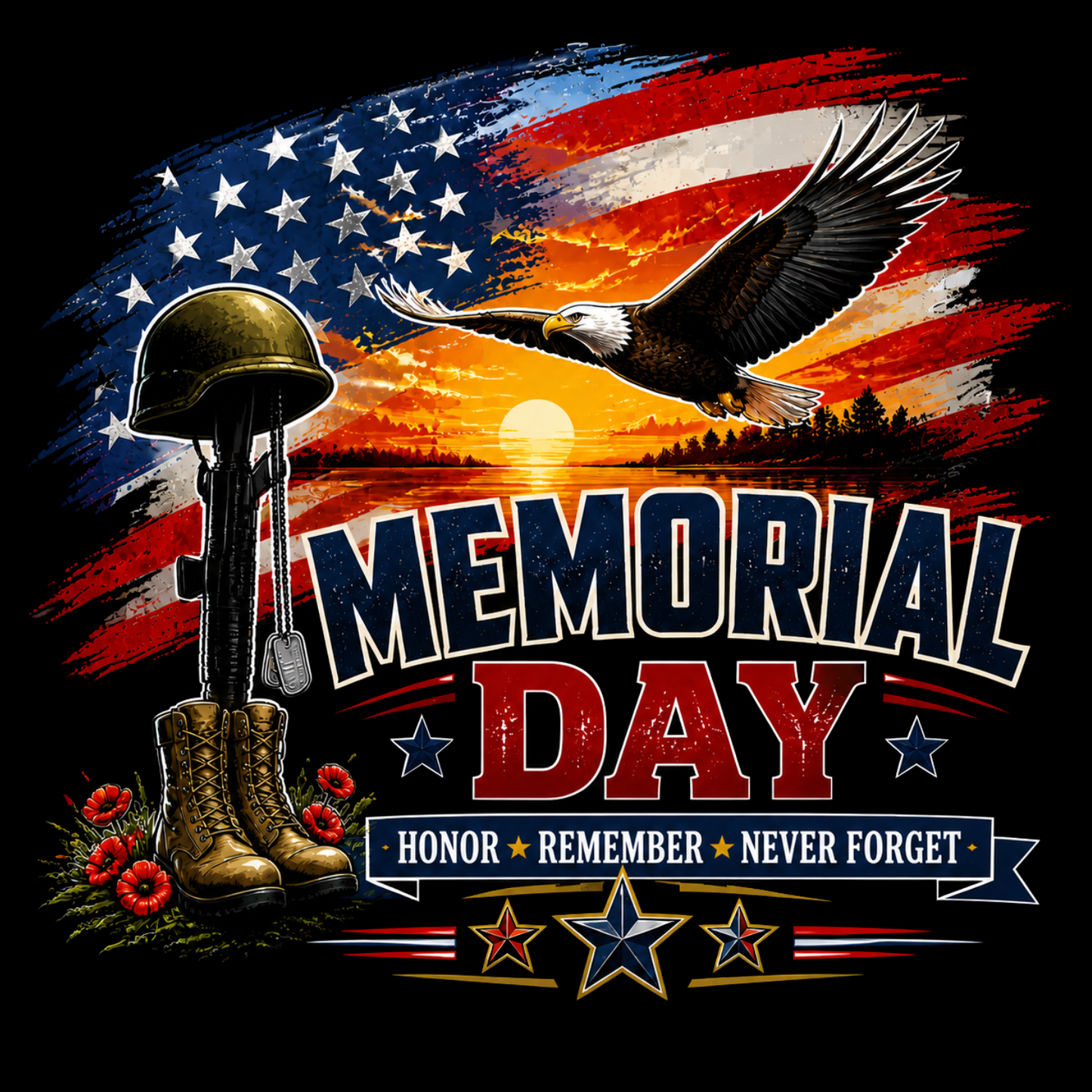 Memorial Day Car Sticker