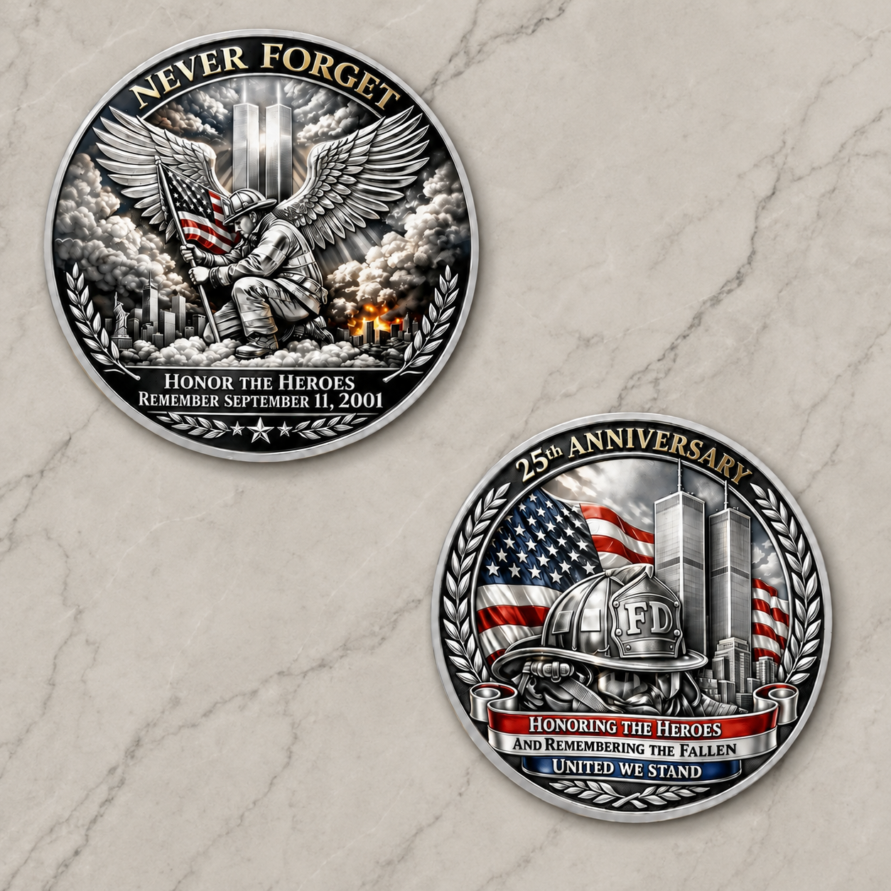 25th Anniversary Honor the Heroes & Remember the Fallen Commemorative Coin
