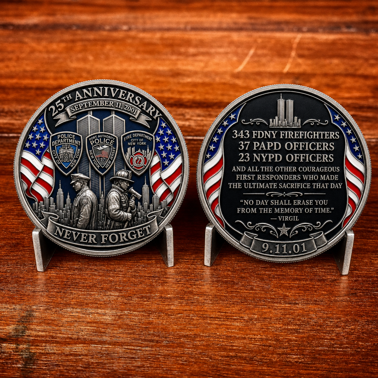Never Forget 9/11 – 25th Anniversary Unity & Hope Commemorative Coin