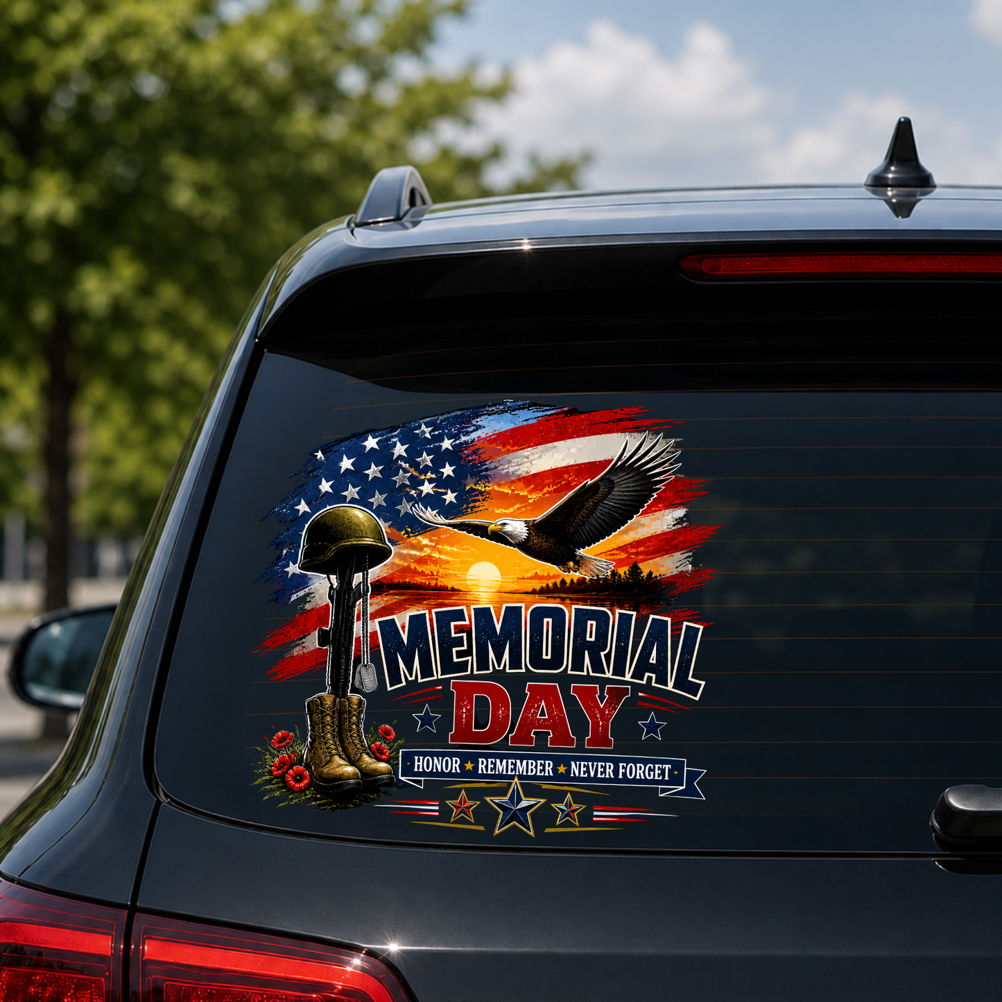 Memorial Day Car Sticker