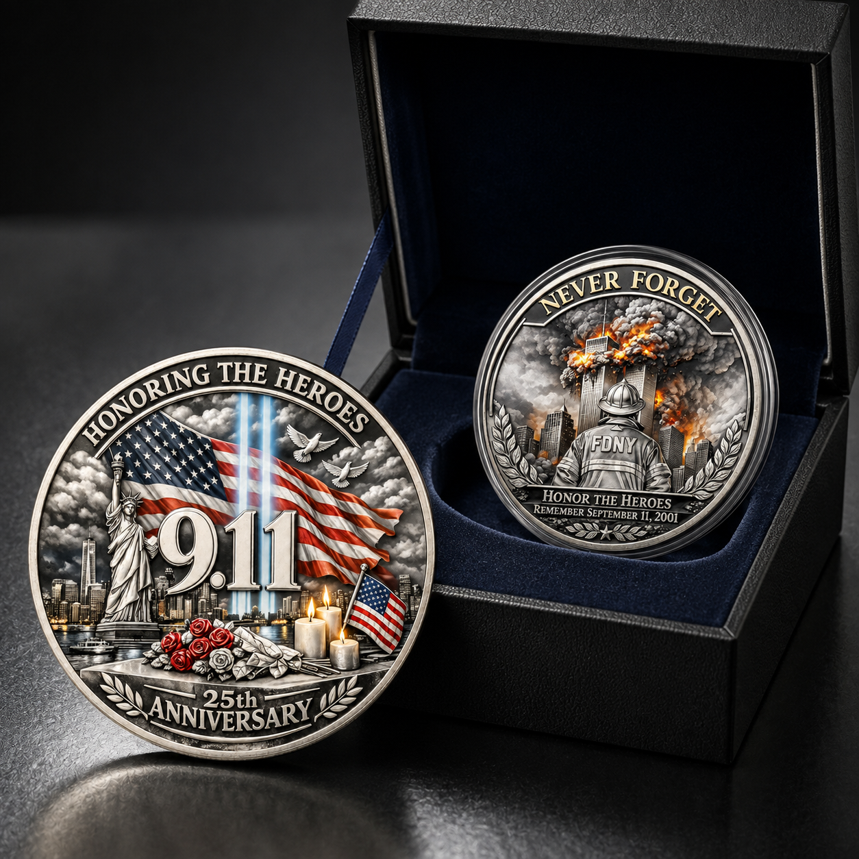 FDNY Honoring the Heroes 25th Anniversary Commemorative Collectible Gift