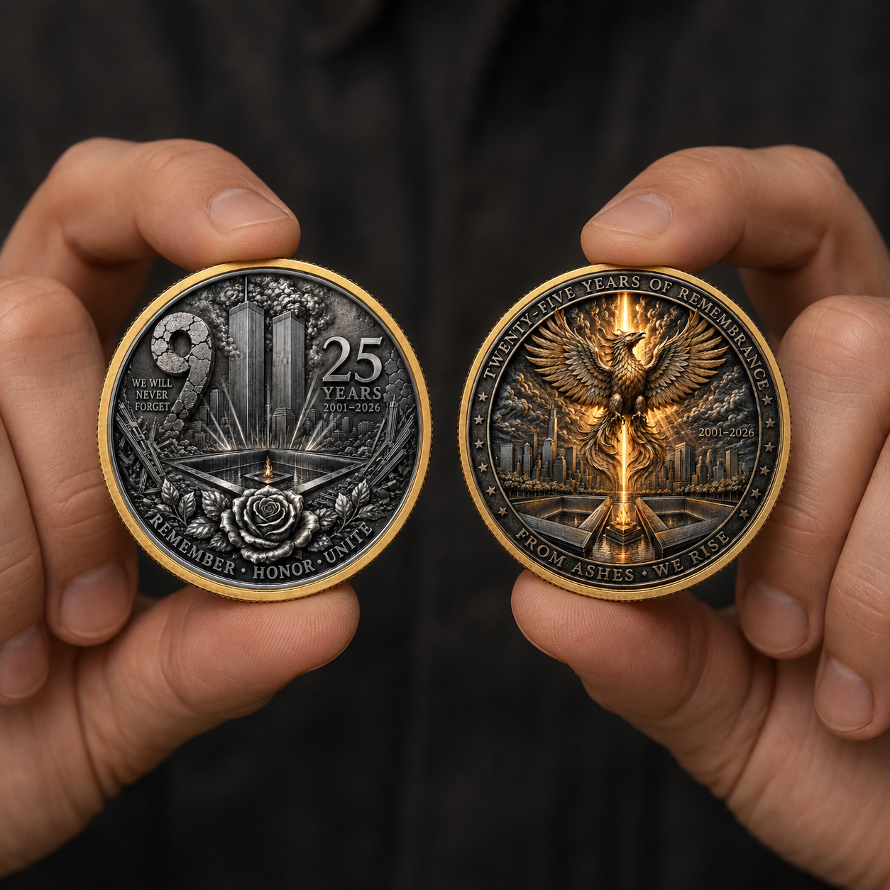 The "25 YEARS OF REMEMBRANCE" Commemorative Coin