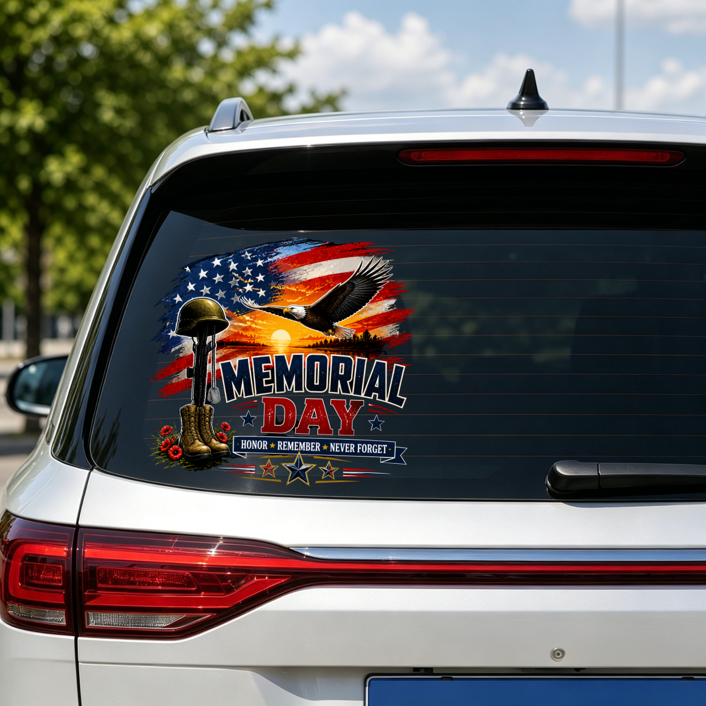 Memorial Day Car Sticker