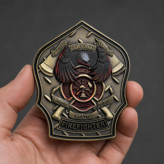 911 Firefighter Challenge Coin: FDNY Fallen Heroes Commemorative