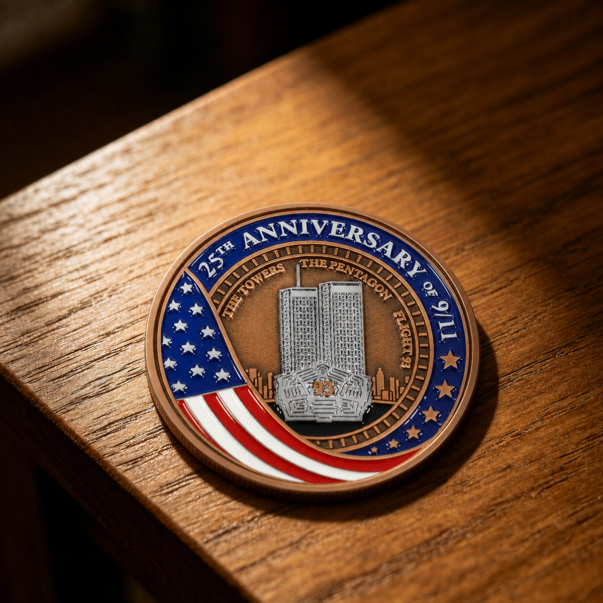 September 11 25th Anniversary Honor the Fallen Commemorative Coin