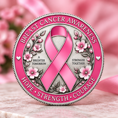 Brighter Tomorrow Breast Cancer Awareness Challenge Coin