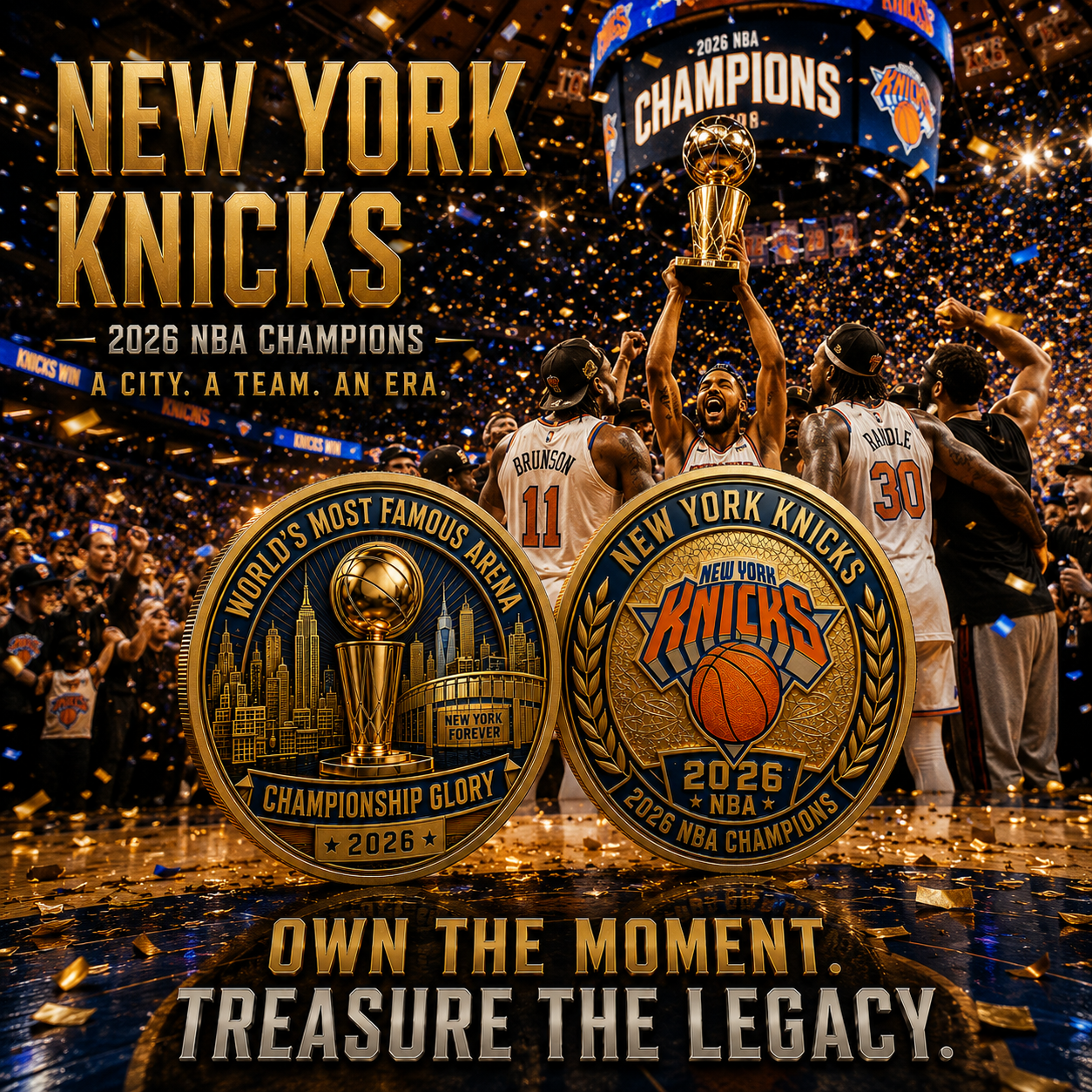 New York Knicks Premium 2026 NBA Champions Commemorative Coin