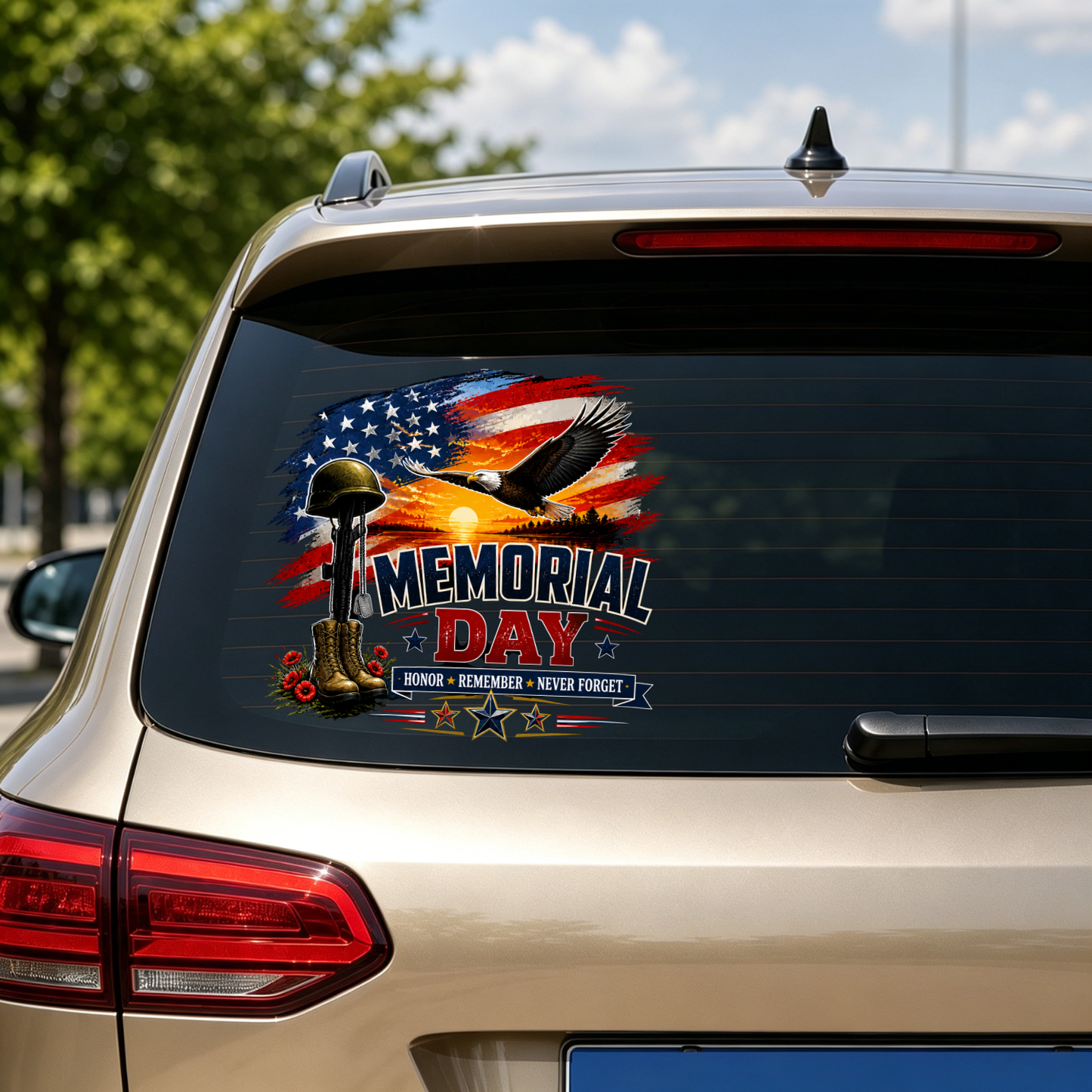 Memorial Day Car Sticker