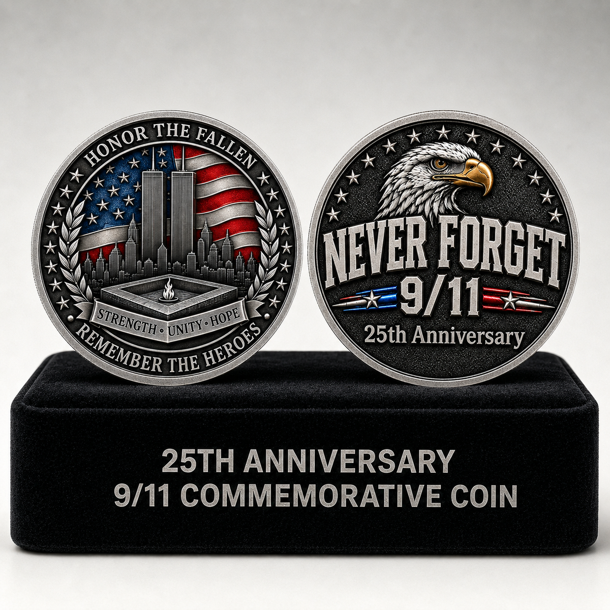 Never Forget 9/11 – 25th Anniversary Unity & Hope Commemorative Coin