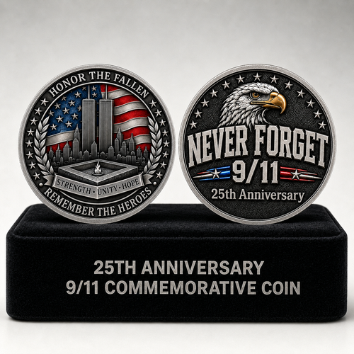 Never Forget 9/11 – 25th Anniversary Unity & Hope Commemorative Coin