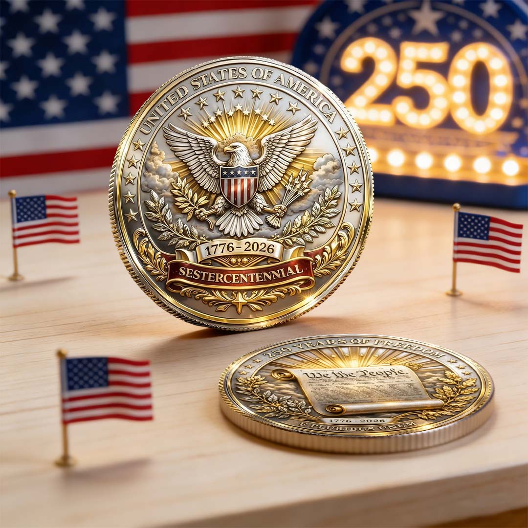 Flash Sale 60% OFF - U.S We Are The People 250th Anniversary Commemorative Coin