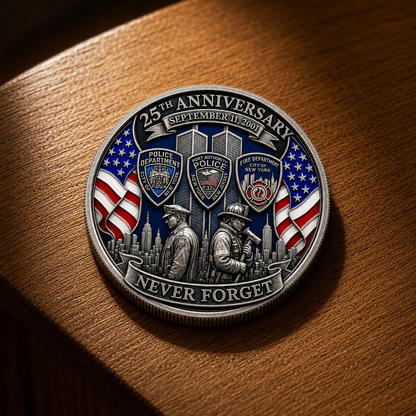 Never Forget 9/11 – 25th Anniversary Unity & Hope Commemorative Coin