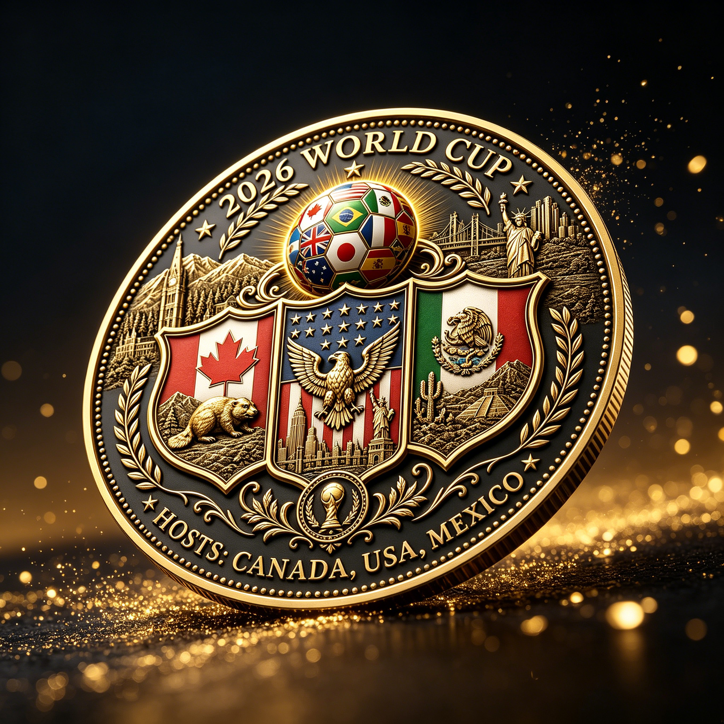 2026 World Cup Tri-Nation Hosts COIN