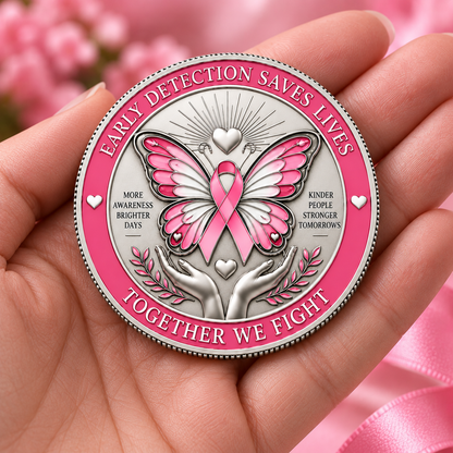 Brighter Tomorrow Breast Cancer Awareness Challenge Coin