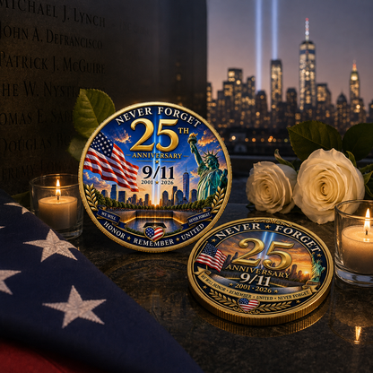The "Honor. Remember. United." 25th Anniversary 9/11 Tribute Coin