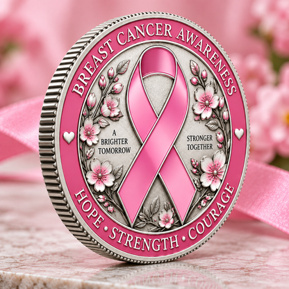 Brighter Tomorrow Breast Cancer Awareness Challenge Coin