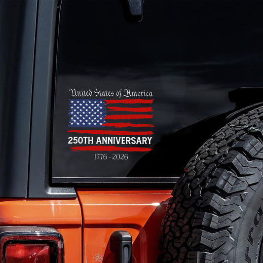 1776-2026 250th Anniversary of The Independence of USA Sticker