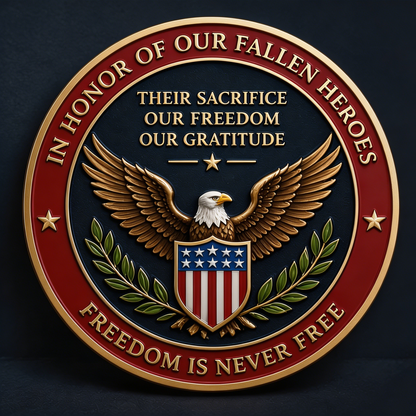 Memorial Day Tribute Challenge Coin