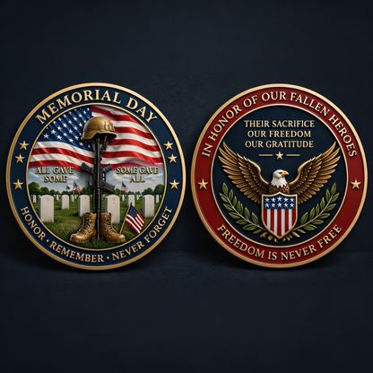 Memorial Day Tribute Challenge Coin