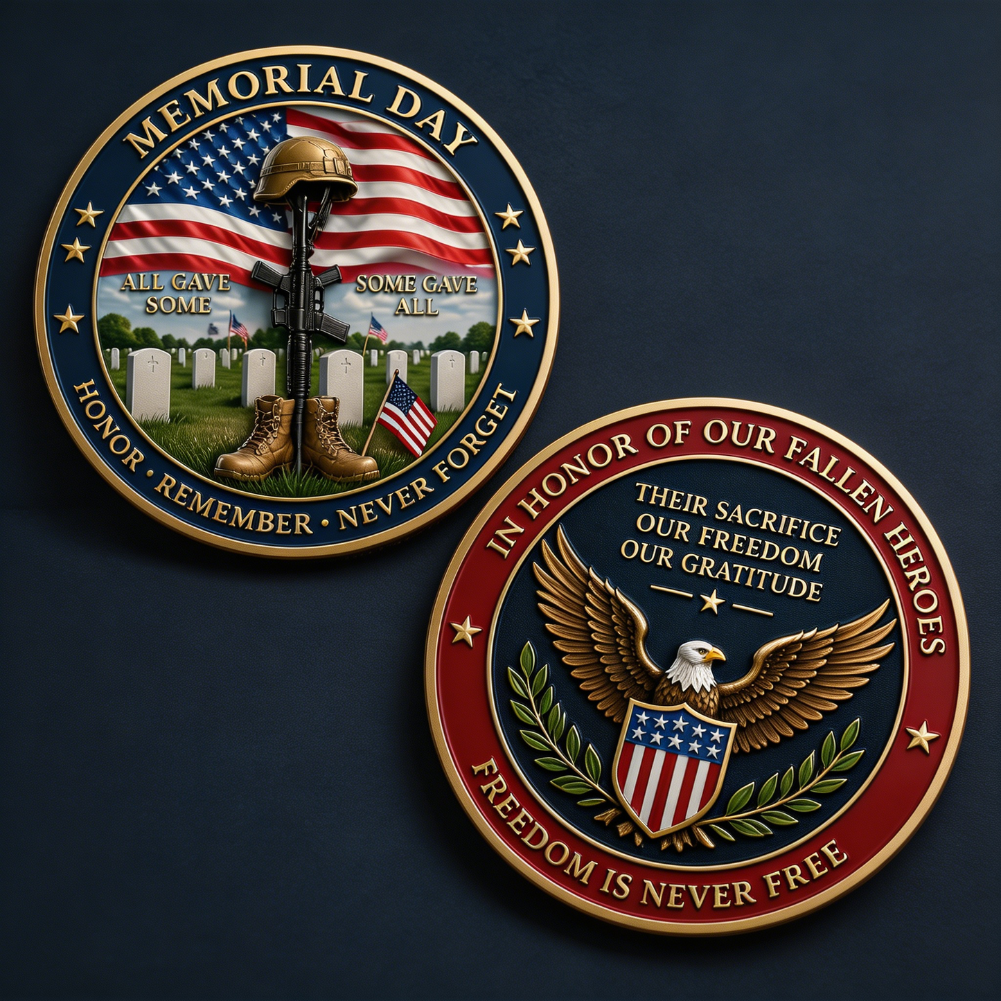 Memorial Day Tribute Challenge Coin