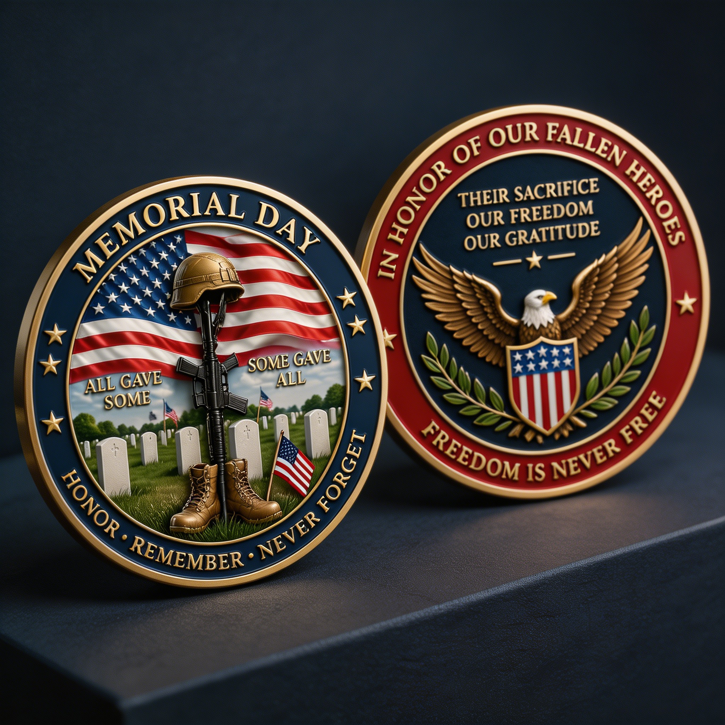Memorial Day Tribute Challenge Coin