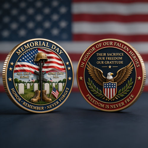 Memorial Day Tribute Challenge Coin
