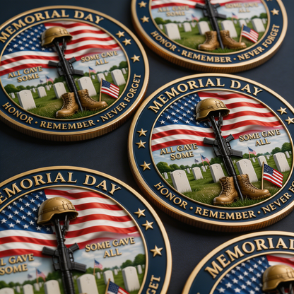 Memorial Day Tribute Challenge Coin