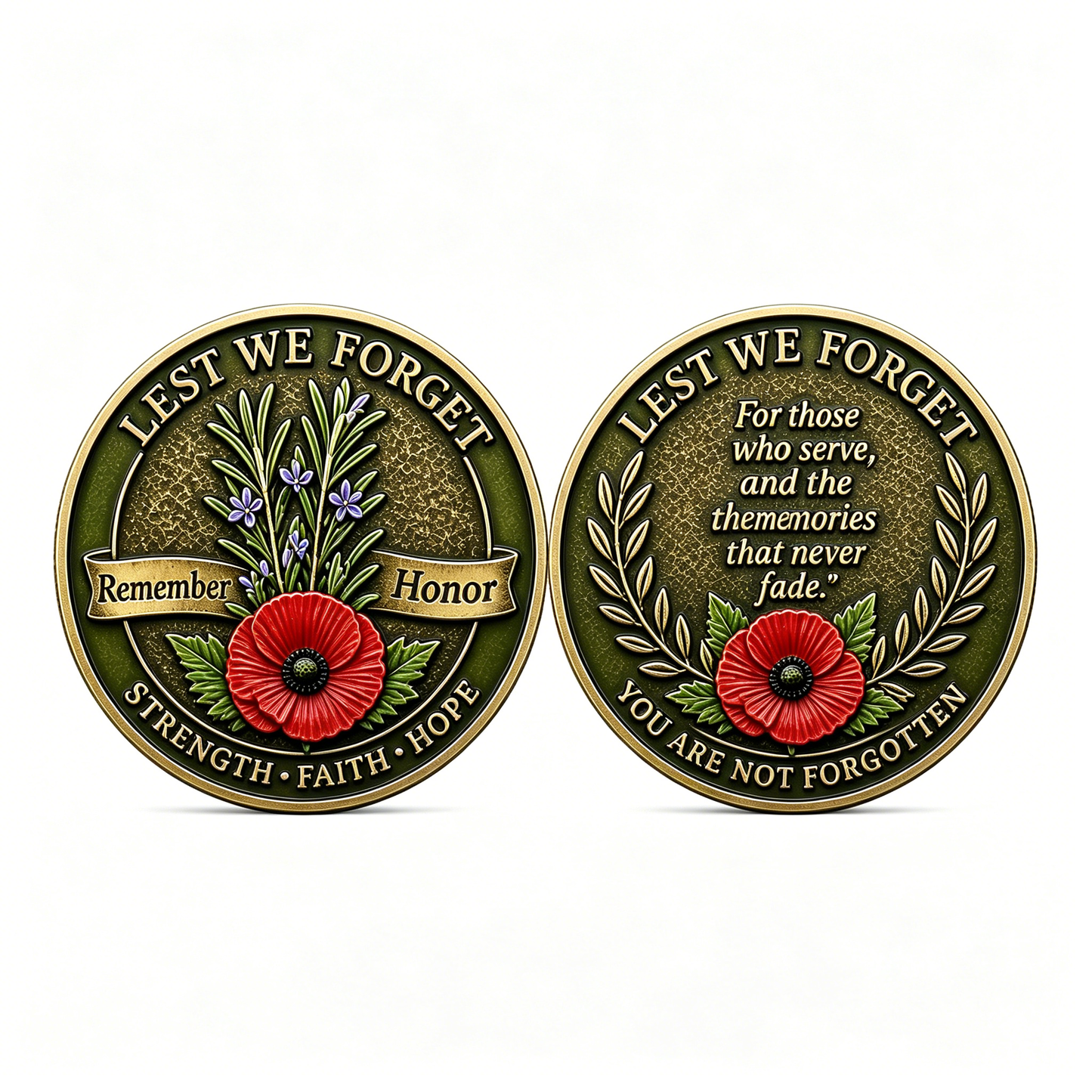 Tribute Challenge Coin – “Remember. Honor.”