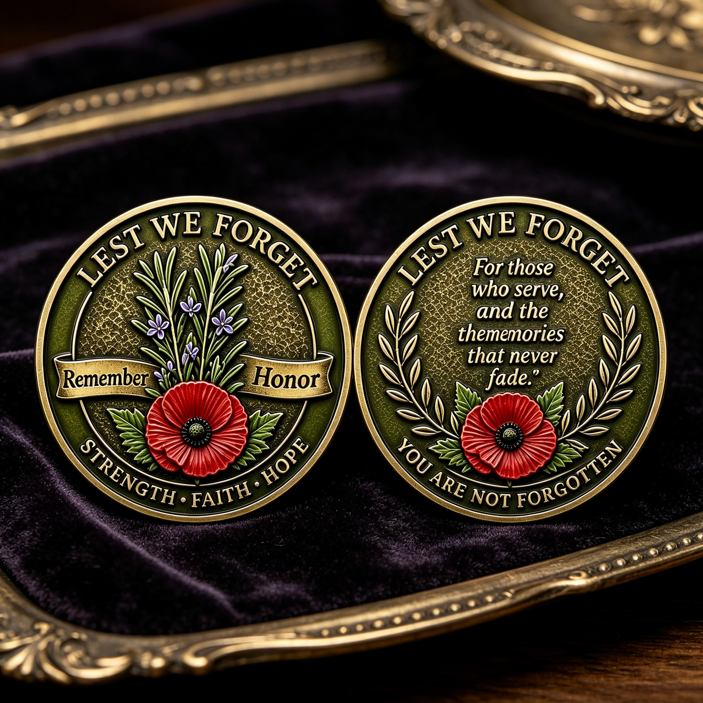 Tribute Challenge Coin – “Remember. Honor.”