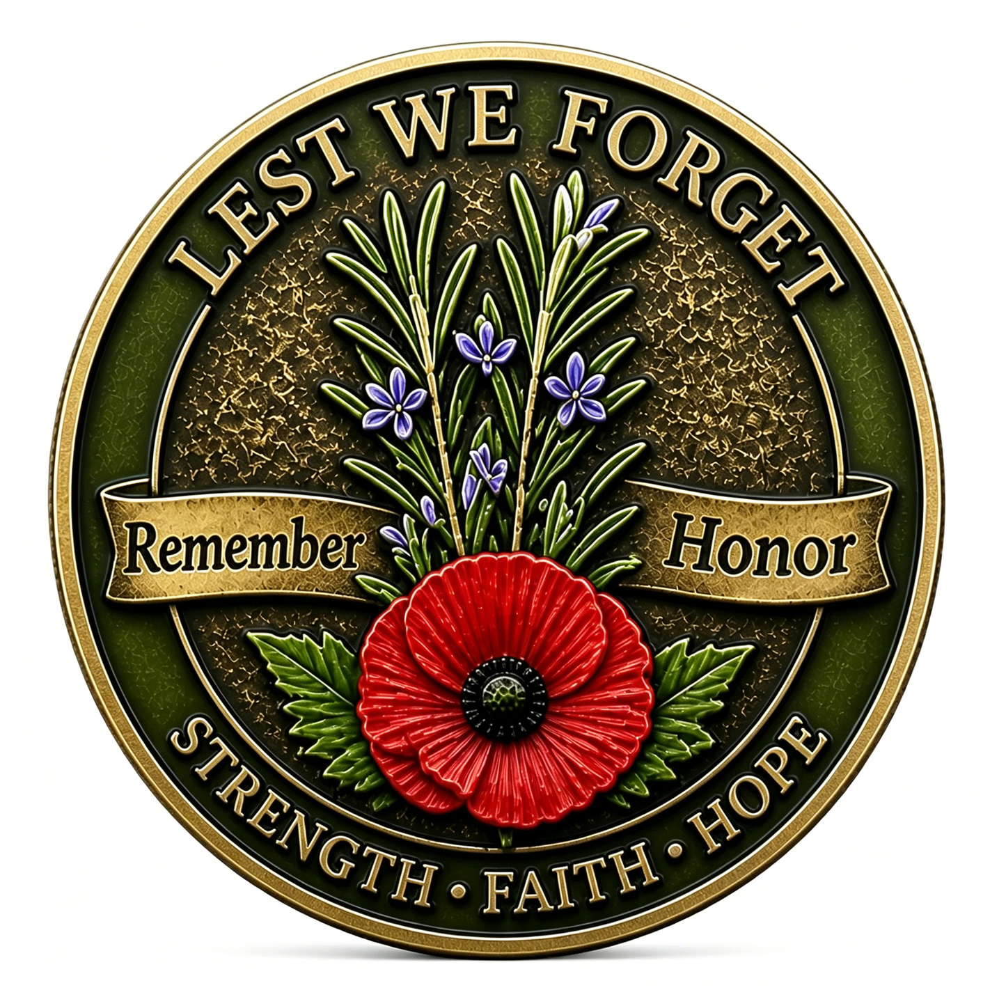 Tribute Challenge Coin – “Remember. Honor.”