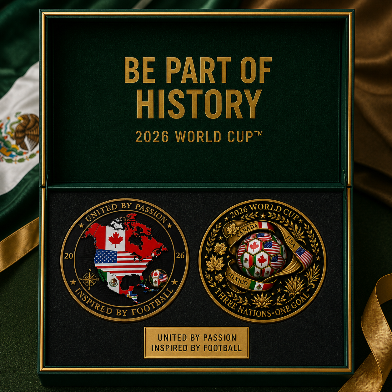 2026 Three Nations One Goal Challenge Coin
