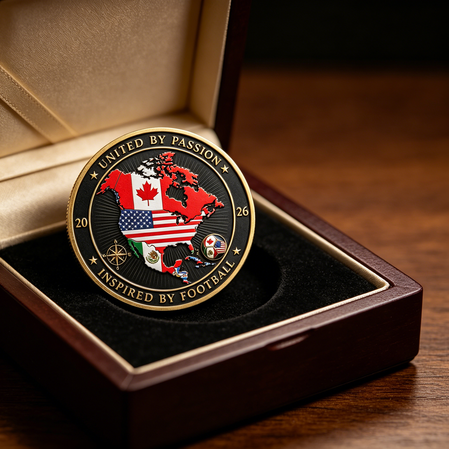 2026 Three Nations One Goal Challenge Coin