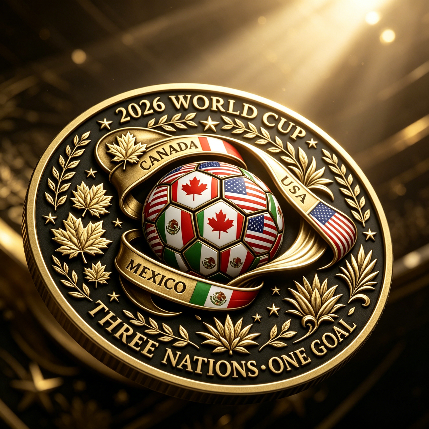 2026 Three Nations One Goal Challenge Coin