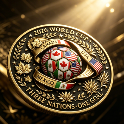 2026 Three Nations One Goal Challenge Coin