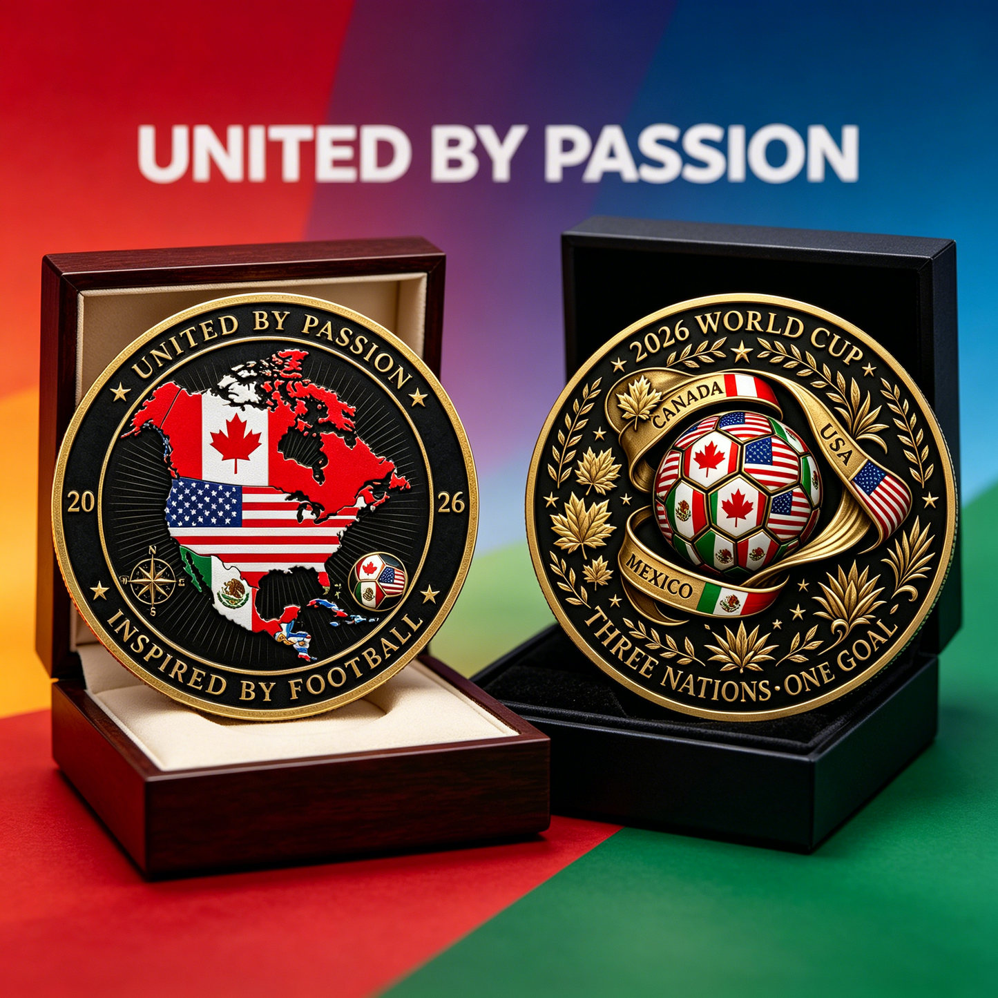 2026 Three Nations One Goal Challenge Coin