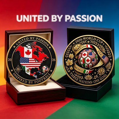 2026 Three Nations One Goal Challenge Coin