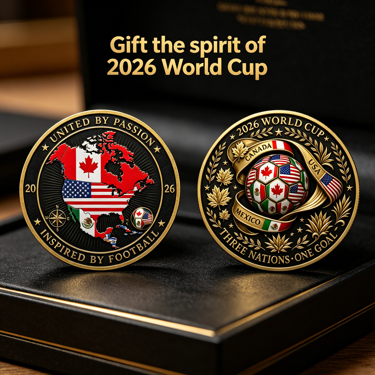2026 Three Nations One Goal Challenge Coin