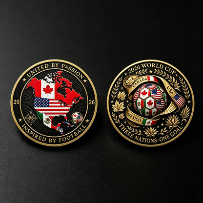 2026 Three Nations One Goal Challenge Coin