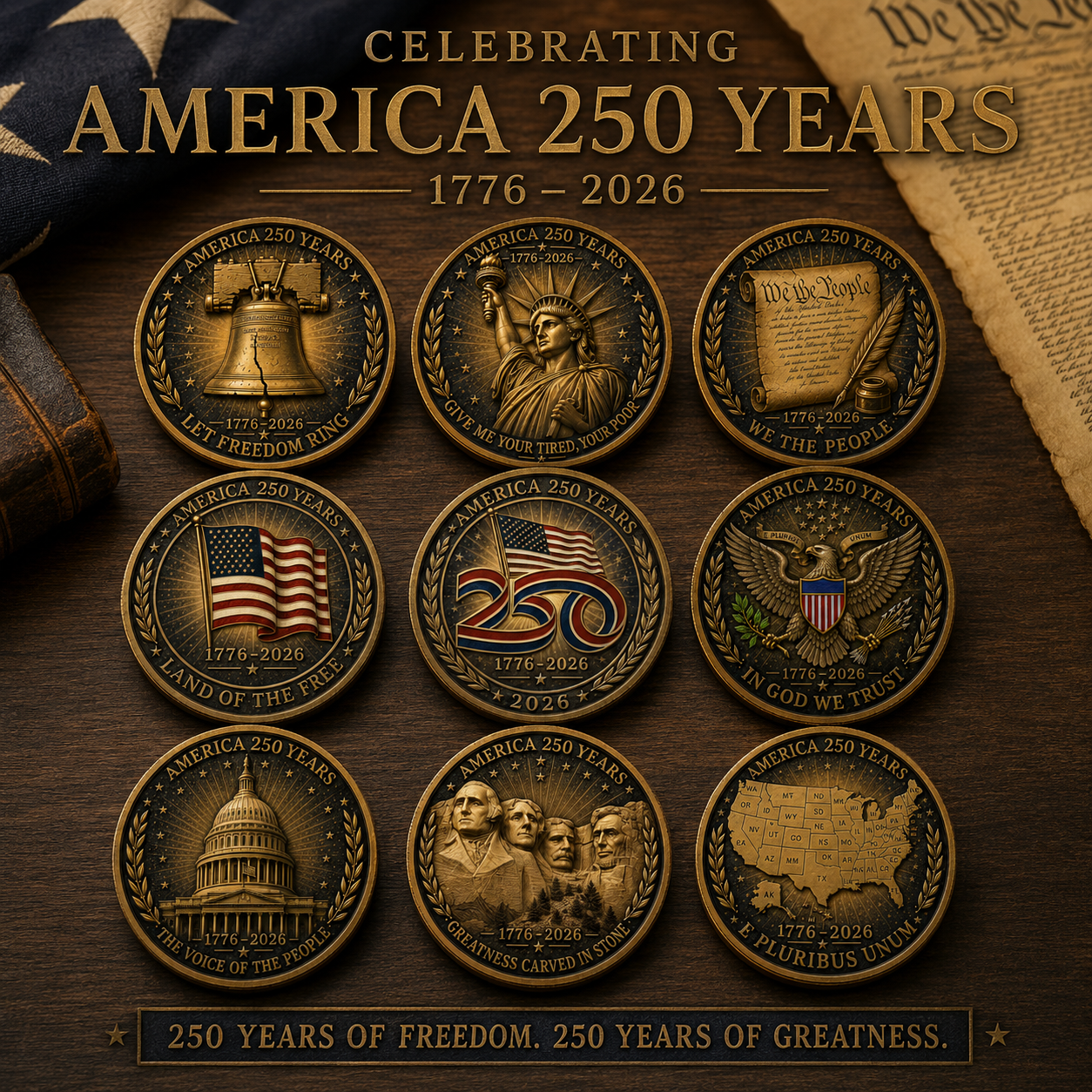 The Semiquincentennial Keepsake Set : 250 Years of Greatness
