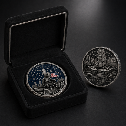 The "No Day Shall Erase" 25th Anniversary Officer Memorial Challenge Coin