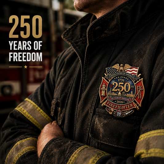 Product image: Commemorative Firefighter Badge for US 250th Anniversary
