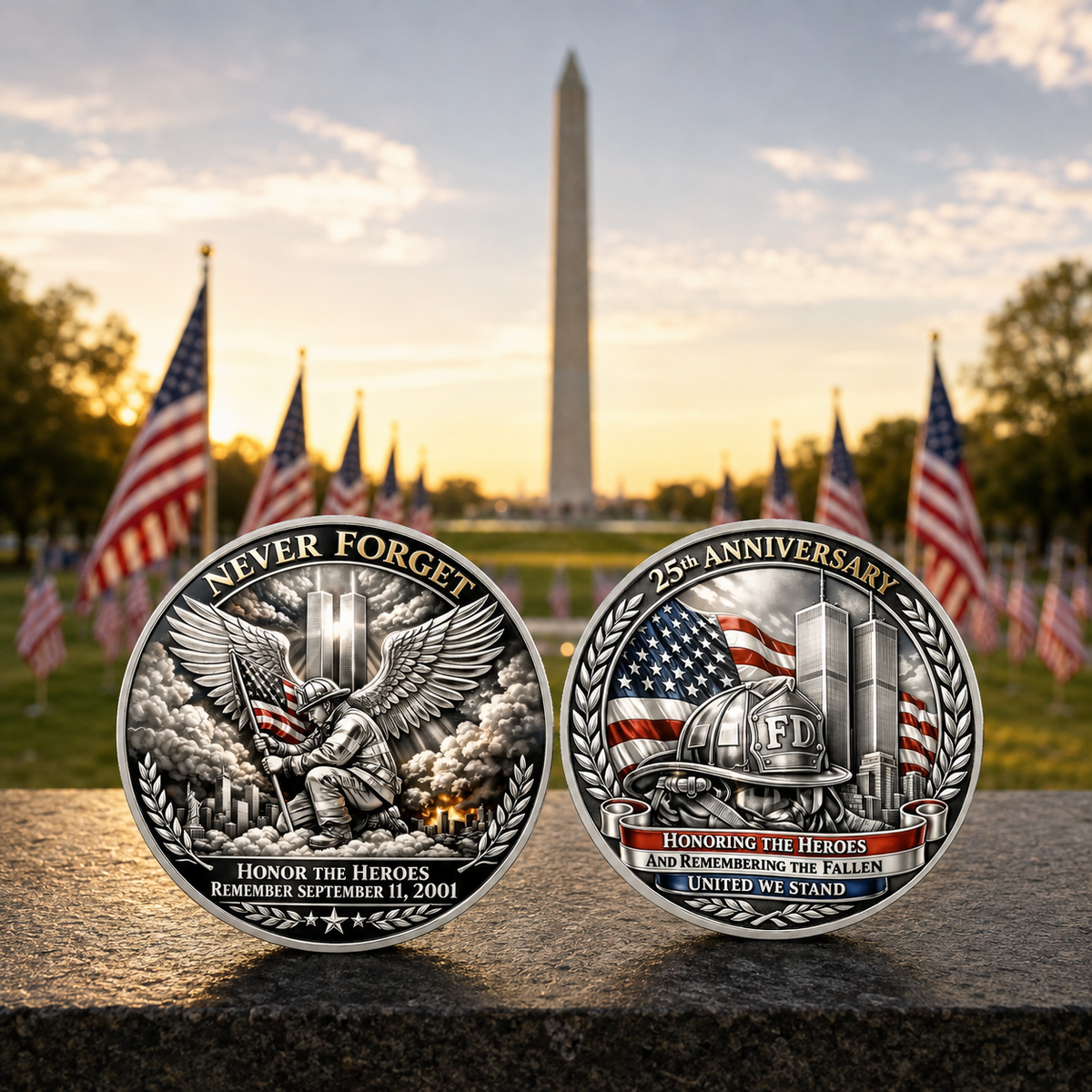 25th Anniversary Honor the Heroes & Remember the Fallen Commemorative Coin