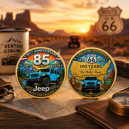 Jeep 85th Anniversary Evolution Commemorative Coin