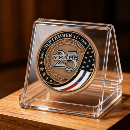 September 11 25th Anniversary Honor the Fallen Commemorative Coin